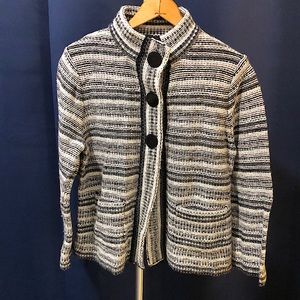 Charter Club Gray Stripe Kit 3 Button Jacket